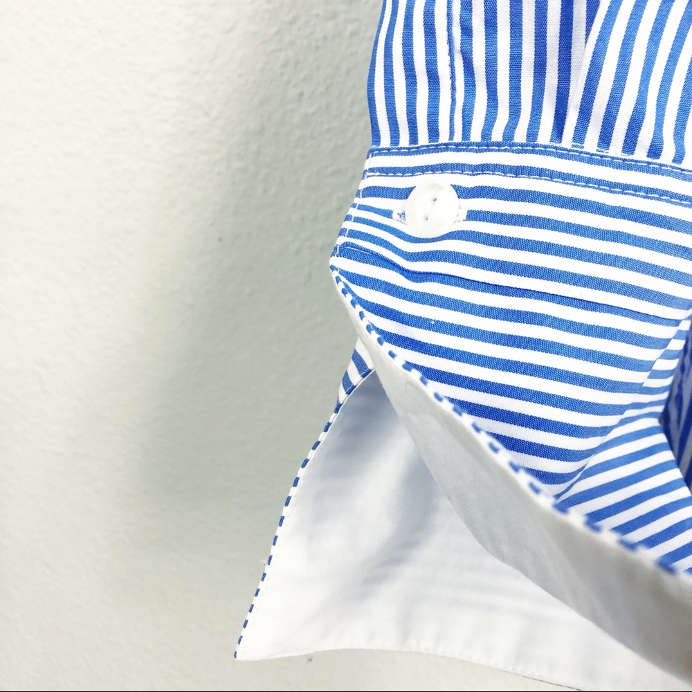 Rag & Bone | ‘Kacy’ Stripe Off The Shoulder Shirt - Picture 3 of 5